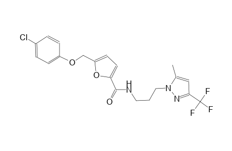 5-[(4-chlorophenoxy)methyl]-N-{3-[5-methyl-3-(trifluoromethyl)-1H-pyrazol-1-yl]propyl}-2-furamide