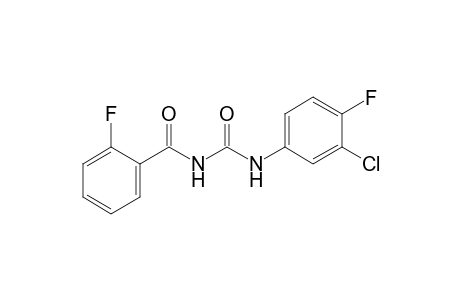 1-(3-chloro-4-fluorophenyl)-3-(o-fluorobenzoyl)urea