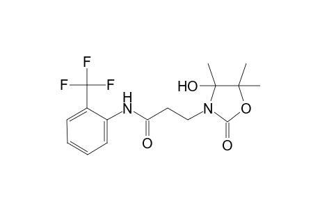 3-(4-hydroxy-4,5,5-trimethyl-2-oxo-1,3-oxazolidin-3-yl)-N-[2-(trifluoromethyl)phenyl]propanamide