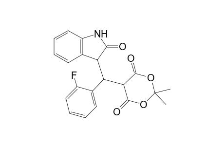 5-[(2',3'-Dihydro-2'-oxo-1H-indol-3'-yl)(2"-fluorophenyl)methyl]-2,2-dimethyl-1,3-dioxane-4,6-dione