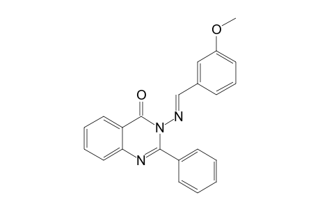3-[[(3-METHOXYPHENYL)-METHYLENE]-AMINO]-2-PHENYLQUINAZOLIN-4(3H)-ONE