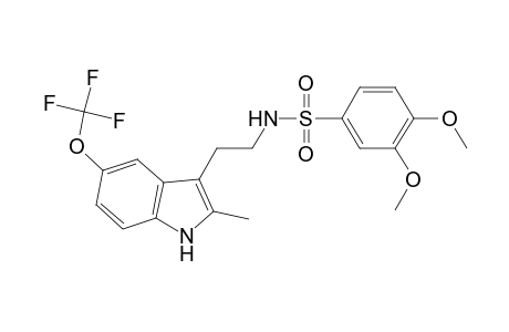 3,4-Dimethoxy-N-[2-[2-methyl-5-(trifluoromethyloxy)-1H-indol-3-yl]ethyl]benzenesulfonamide