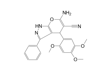 pyrano[2,3-c]pyrazole-5-carbonitrile, 6-amino-1,4-dihydro-3-phenyl-4-(2,4,5-trimethoxyphenyl)-