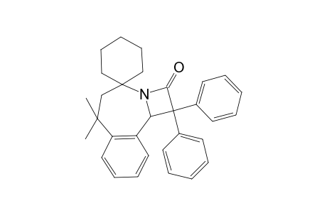 3-Spiro-cyclohexyl-5,5-dimethyl-1,1-diphenyl-3,4,5,9b-tetrahydro-1H-2a-aza-benzo[a]cyclobuta[c]cyclohepten-2-one