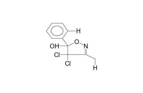 3-METHYL-5-PHENYL-4,4-DICHLORO-5-HYDROXY-DELTA2-ISOXAZOLINE (15NLABELLED)