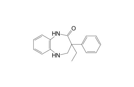4,5-dihydro-3-ethyl-3-phenyl-1H-1,5-benzodiazepin-2(3H)-one