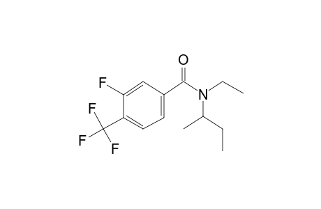 Benzamide, 3-fluoro-4-trifluoromethyl-N-(2-butyl)-N-ethyl-