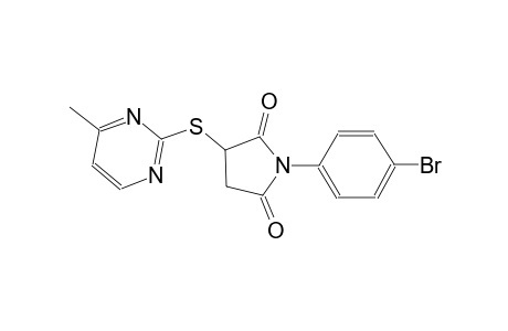1-(4-bromophenyl)-3-[(4-methyl-2-pyrimidinyl)sulfanyl]-2,5-pyrrolidinedione