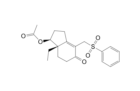 5H-Inden-5-one, 1-(acetyloxy)-7a-ethyl-1,2,3,6,7,7a-hexahydro-4-[(phenylsulfonyl)methyl]-, (1S-cis)-