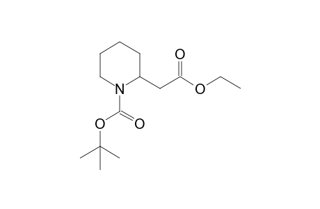 (+-)-Ethyl (N-tert-butoxycarbonylpiperidin-2-yl)acetate