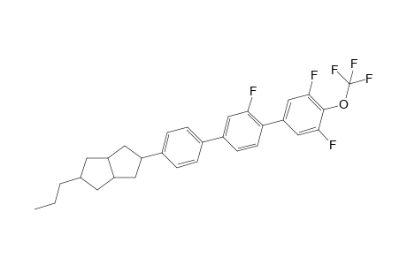 2-[4-[4-[3,5-difluoro-4-(trifluoromethoxy)phenyl]-3-fluoro-phenyl]phenyl]-5-propyl-1,2,3,3a,4,5,6,6a-octahydropentalene