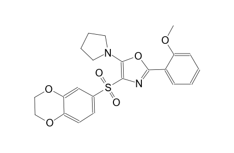 oxazole, 4-[(2,3-dihydro-1,4-benzodioxin-6-yl)sulfonyl]-2-(2-methoxyphenyl)-5-(1-pyrrolidinyl)-