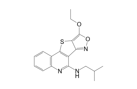 6-Iso-Butylamino-8-ethoxy-isoxazolo[3',4':4,5]thieno[2,3-c]quinoline