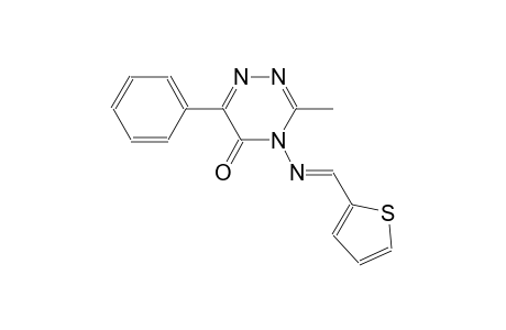 3-Methyl-6-phenyl-4-[(thiophen-2-ylmethylene)-amino]-4H-[1,2,4]triazin-5-one