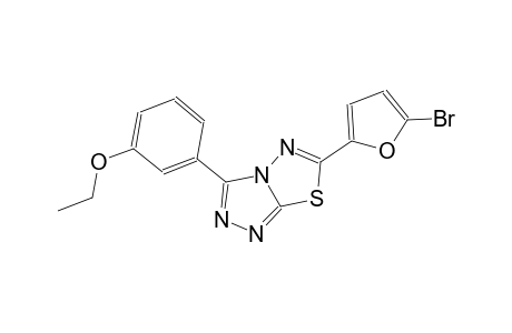 6-(5-bromo-2-furyl)-3-(3-ethoxyphenyl)[1,2,4]triazolo[3,4-b][1,3,4]thiadiazole