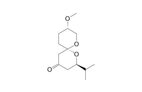 (2R,6S,9S)-9-Methoxy-2-(1-(methyl)ethyl)-1,7-dioxaspiro[5.5]undecan-4-one