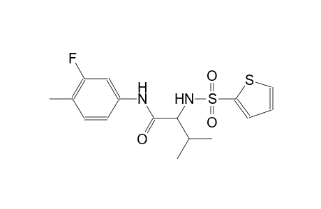 N-(3-fluoro-4-methylphenyl)-3-methyl-2-[(2-thienylsulfonyl)amino]butanamide
