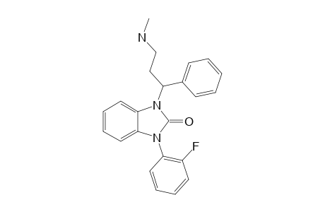 1-(2-FLUOROPHENYL)-3-(3-(METHYLAMINO)-1-PHENYLPROPYL)-1,3-DIHYDRO-2H-BENZIMIDAZOL-2-ONE