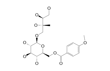 2-C-METHYL-D-ERYTHRITOL-1-O-BETA-D-(6-O-4-METHOXYBENZOYL)-GLUCOPYRANOSIDE
