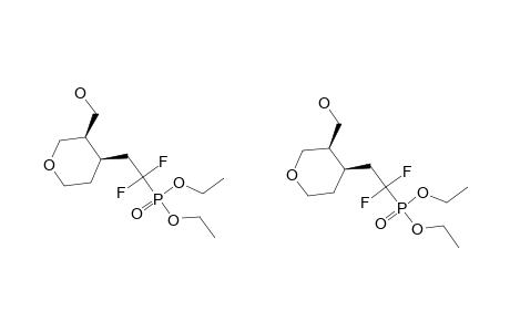 DIETHYL-1,1-DIFLUORO-2-[(3R*,4R*)-3-(HYDROXYMETHYL)-TETRAHYDRO-2H-PYRAN-4-YL]-ETHYLPHOSPHONATE