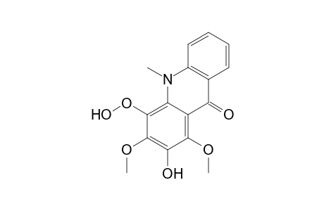 4-(dioxidanyl)-1,3-dimethoxy-10-methyl-2-oxidanyl-acridin-9-one