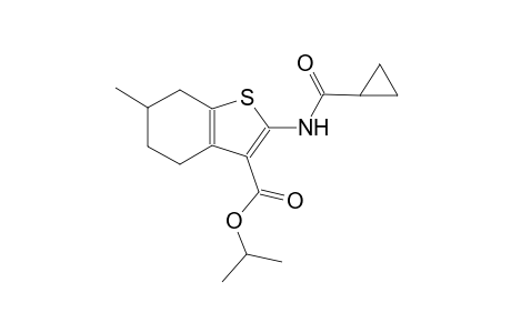 isopropyl 2-[(cyclopropylcarbonyl)amino]-6-methyl-4,5,6,7-tetrahydro-1-benzothiophene-3-carboxylate