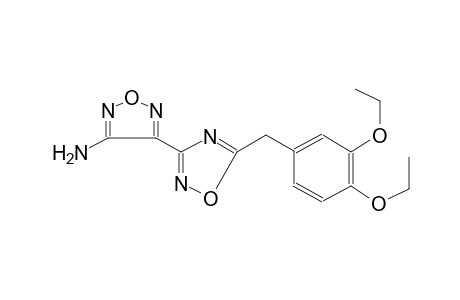 4-[5-(3,4-Diethoxy-benzyl)-[1,2,4]oxadiazol-3-yl]-furazan-3-ylamine