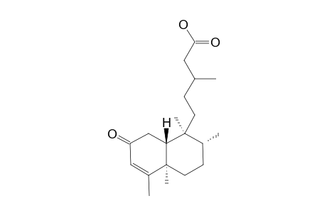 2-OXO-POPULIFOLIC-ACID;(5R,8R,9S,10R)-2-OXO-ENT-3-CLERODEN-15-OIC-ACID