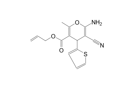 allyl 6-amino-5-cyano-2-methyl-4-(2-thienyl)-4H-pyran-3-carboxylate