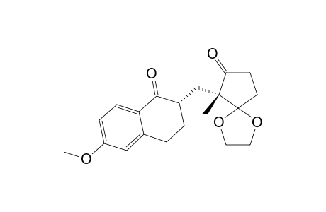 (1'SR,2SR)-2-[(2',2'-ETHYLENEDIOXY-1'-METHYL-5'-OXOCYCLOPENTYL)-METHYL]-6-METHOXY-3,4-DIHYDRONAPHTHALEN-1(2H)-ONE