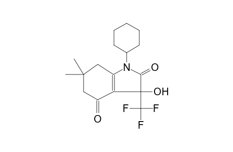 1-cyclohexyl-3-hydroxy-6,6-dimethyl-3-(trifluoromethyl)-3,5,6,7-tetrahydro-1H-indole-2,4-dione
