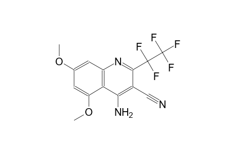 4-amino-5,7-dimethoxy-2-(1,1,2,2,2-pentafluoroethyl)-3-quinolinecarbonitrile