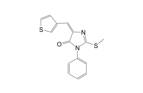 4H-imidazol-4-one, 3,5-dihydro-2-(methylthio)-3-phenyl-5-(3-thienylmethylene)-, (5E)-