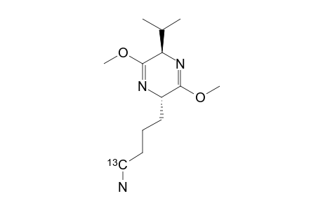 (1-C-13)-4-[(2R,5S)-2,5-DIHYDRO-2-ISOPROPYL-3,6-DIMETHOXY-5-PYRAZINYL]-BUTYLAMINE