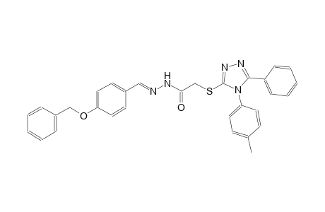 acetic acid, [[4-(4-methylphenyl)-5-phenyl-4H-1,2,4-triazol-3-yl]thio]-, 2-[(E)-[4-(phenylmethoxy)phenyl]methylidene]hydrazide