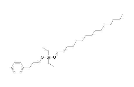 Silane, diethylpentadecyloxy(3-phenylpropoxy)-