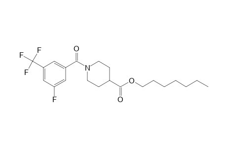 Isonipecotic acid, N-(3-fluoro-5-trifluoromethylbenzoyl)-, heptyl ester