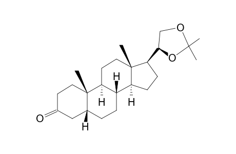 20β,21-(isopropylidenedioxy)-5β-pregnan-3-one