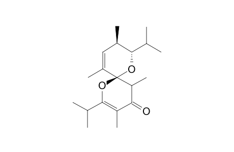 6,6'-Di-isopropyl-3,3',5,5'-tetramethyl-spiro[dihydro-4H-pyran-2,2'-dihydro-2'H-pyran]-4-one