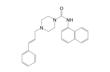 N-(1-naphthyl)-4-[(2E)-3-phenyl-2-propenyl]-1-piperazinecarboxamide