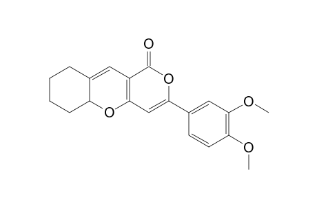 3-(3,4-DIMETHOXYPHENYL)-1H,7H-5A,6,8,9-TETRAHYDRO-1-OXOPYRANO-[4.3-B]-[1]-BENZOPYRAN