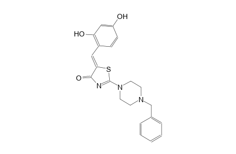 4(5H)-thiazolone, 5-[(2,4-dihydroxyphenyl)methylene]-2-[4-(phenylmethyl)-1-piperazinyl]-, (5Z)-