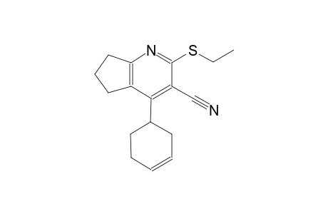 5H-cyclopenta[b]pyridine-3-carbonitrile, 4-(3-cyclohexen-1-yl)-2-(ethylthio)-6,7-dihydro-