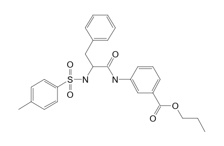 Propyl 3-[[1-[(4-methylphenylsulfonyl)amino]-2-phenylethyl]carbonylamino]benzoate