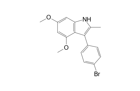 3-(4-Bromophenyl)-4,6-dimethoxy-2-methylindole