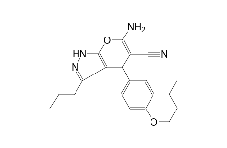 6-amino-4-(4-butoxyphenyl)-3-propyl-1,4-dihydropyrano[2,3-c]pyrazole-5-carbonitrile