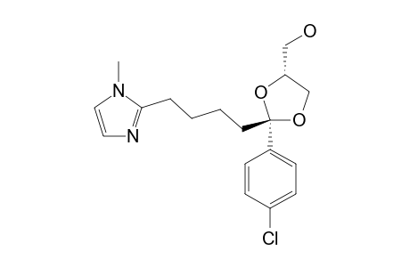 TRANS-2-(4-CHLOROPHENYL)-2-[4-(1-METHYL-2-IMIDAZOLYL)-BUTYL]-4-(HYDROXYMETHYL)-1,3-DIOXOLANE