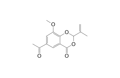 2-ISOPREPENYL-6-ACETYL-8-METHOXY-1,3-BENZODIOXIN-4-ONE