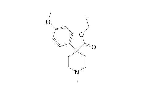 Piperidine-4-carboxylic acid, 1-methyl-4-(4-methoxyphenyl)-, ethyl ester