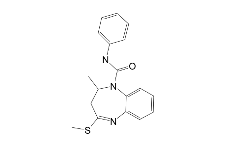2-METHYL-4-(METHYLSULFANYL)-N-PHENYL-2,3-DIHYDRO-1H-1,5-BENZODIAZEPINE-1-CARBOXAMIDE